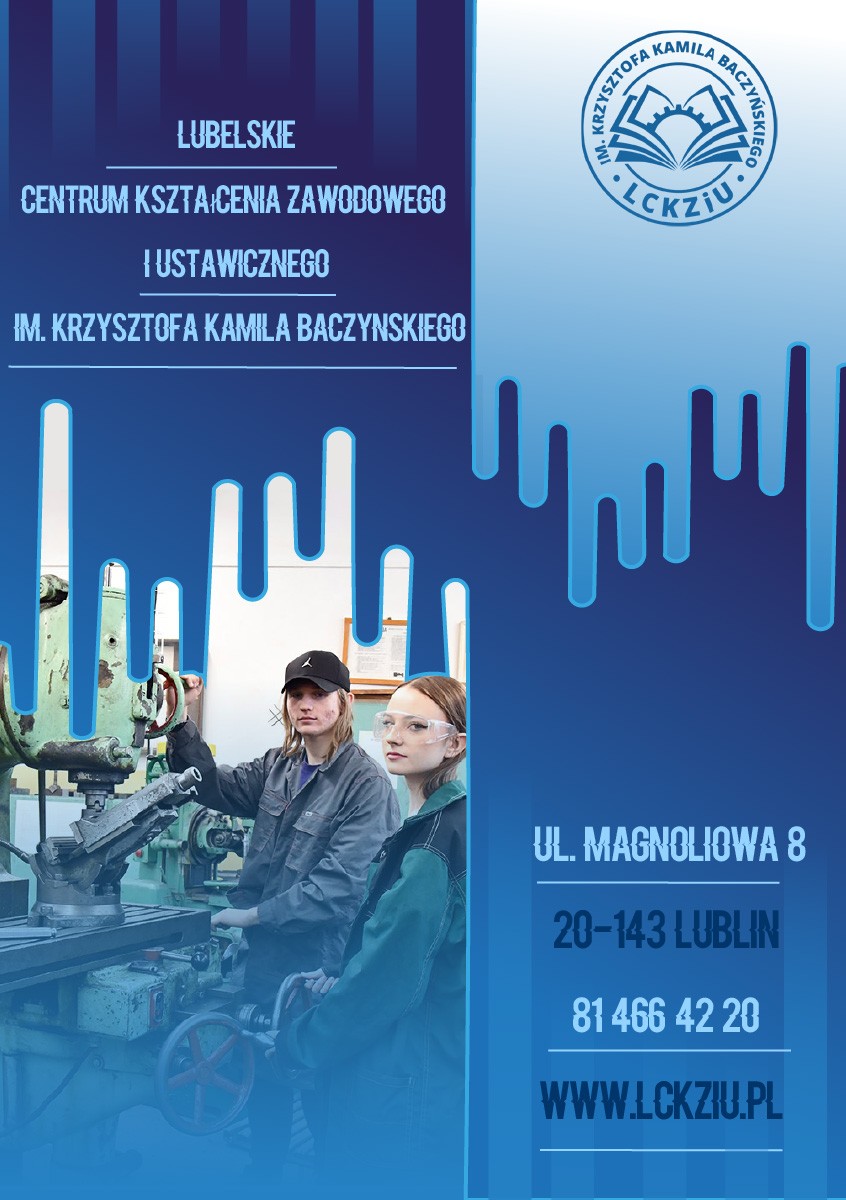 Grafika wykonana na zajęciach - Technik Grafiki i Poligrafii Cyfrowej w Lublinie - Centrum Kształcenia Zawodowego i Ustawicznego - LCKZiU