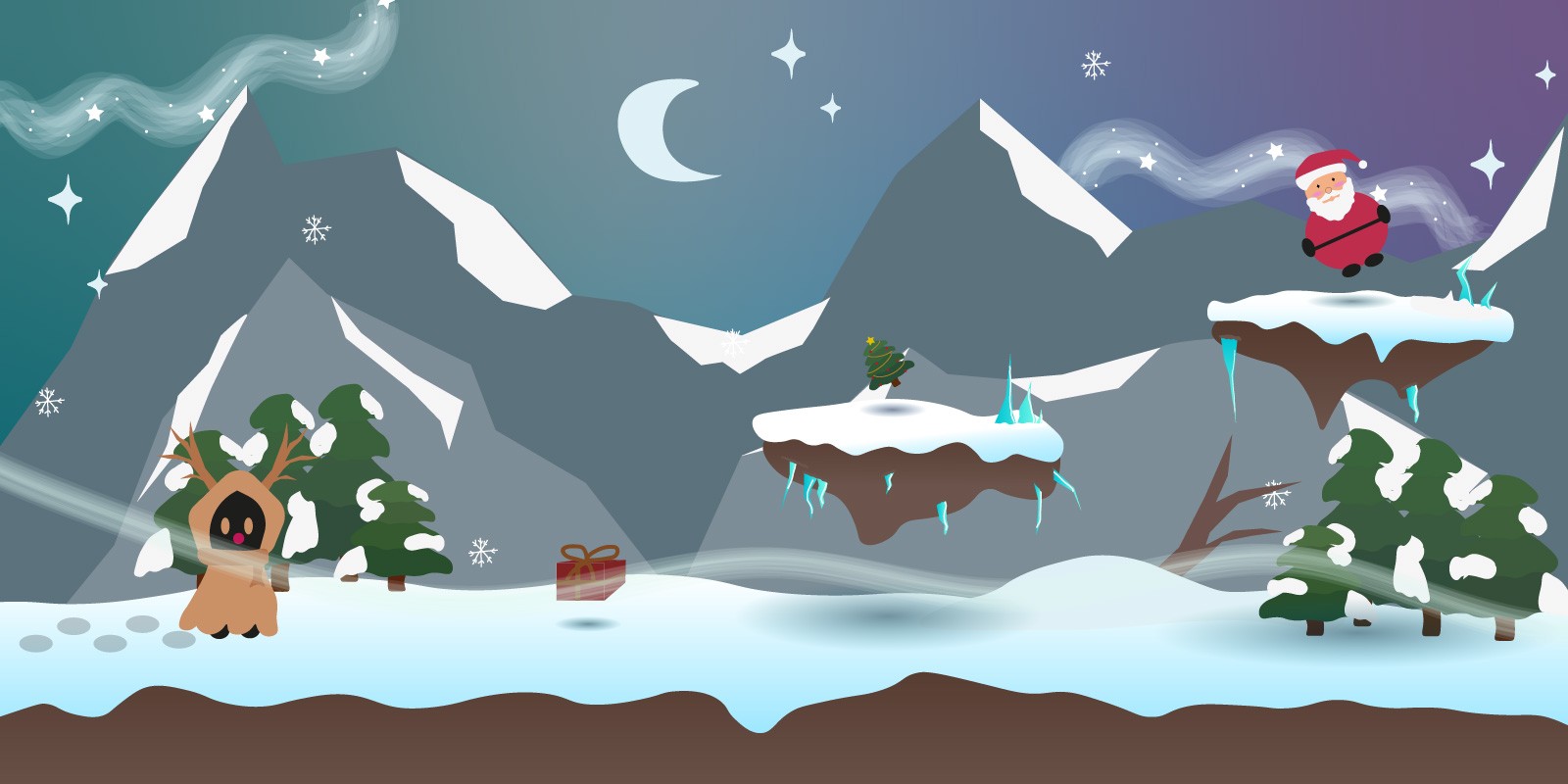 Gra platformowa - Grafika wykonana na zajęciach w LCKZiU - Technik Grafiki i Poligrafii Cyfrowej w Lublinie - Centrum Kształcenia Zawodowego i Ustawicznego - LCKZiU