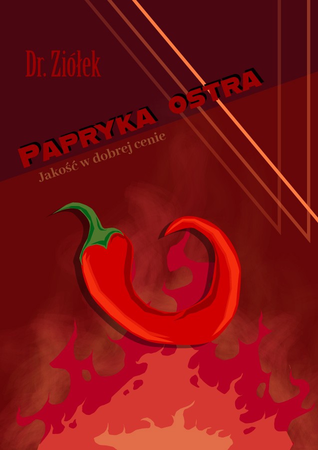 Przyprawa opakowanie  - Grafika wykonana na zajęciach w LCKZiU - Technik Grafiki i Poligrafii Cyfrowej w Lublinie - Centrum Kształcenia Zawodowego i Ustawicznego - LCKZiU